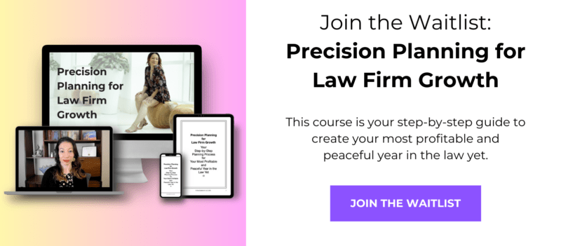 Precision Planning Waitlist | dinacataldo.com how to grow your law firm, how to grow a law firm, be a better lawyer