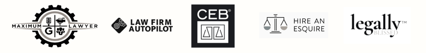 AS FEATURED ON | dinacataldo.com maximum lawyer podcast, Dina Cataldo, Be a Better Lawyer Podcast, Legally Blissed Podcast, Hire an Esquire, CEB, law firm autopilot podcast